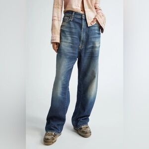 R13 Venti Jean in Ansel Blue Wide Leg Baggy Sz 24